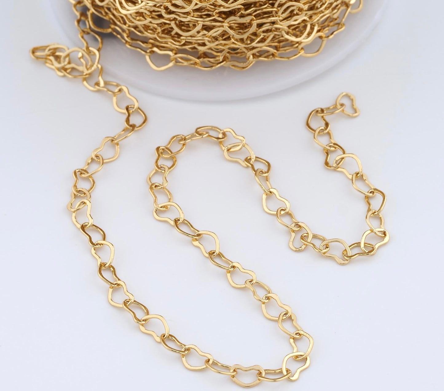 Heart Sailor Chain - Gold Filled - 138GF