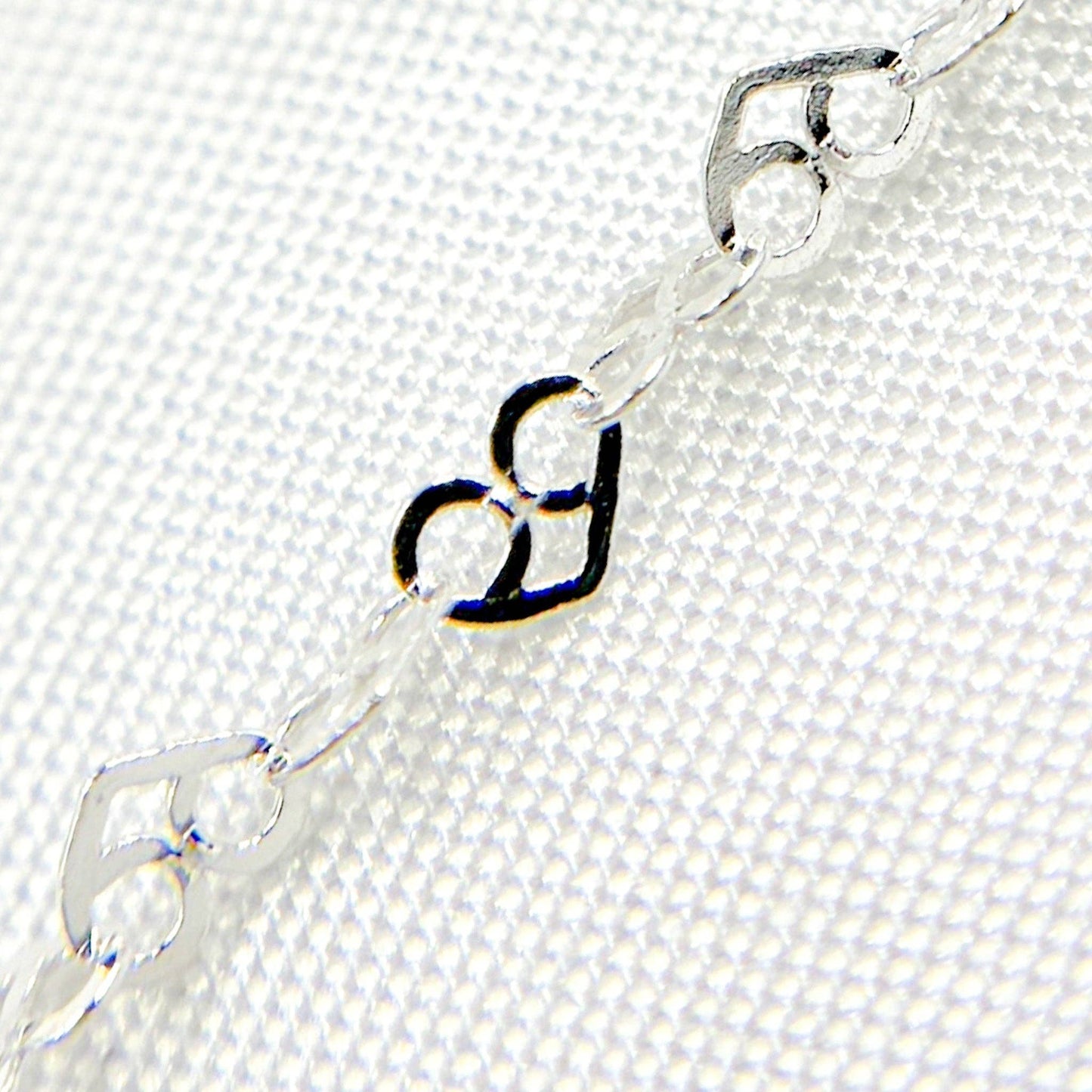 925 Sterling Silver Heart Link Chain - V232SS