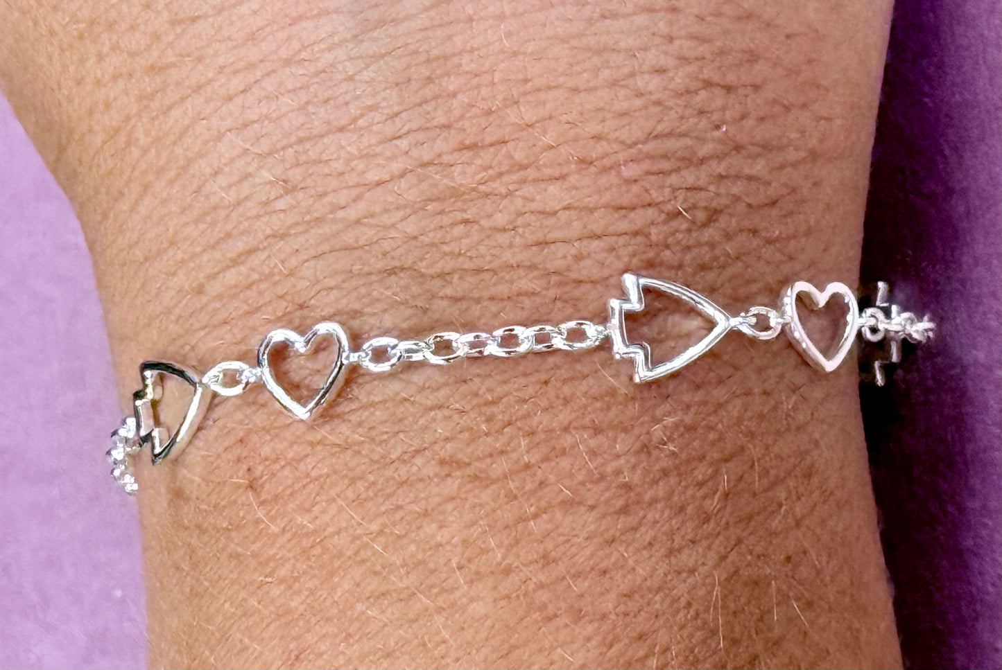Arrowhead+Heart KC Chain