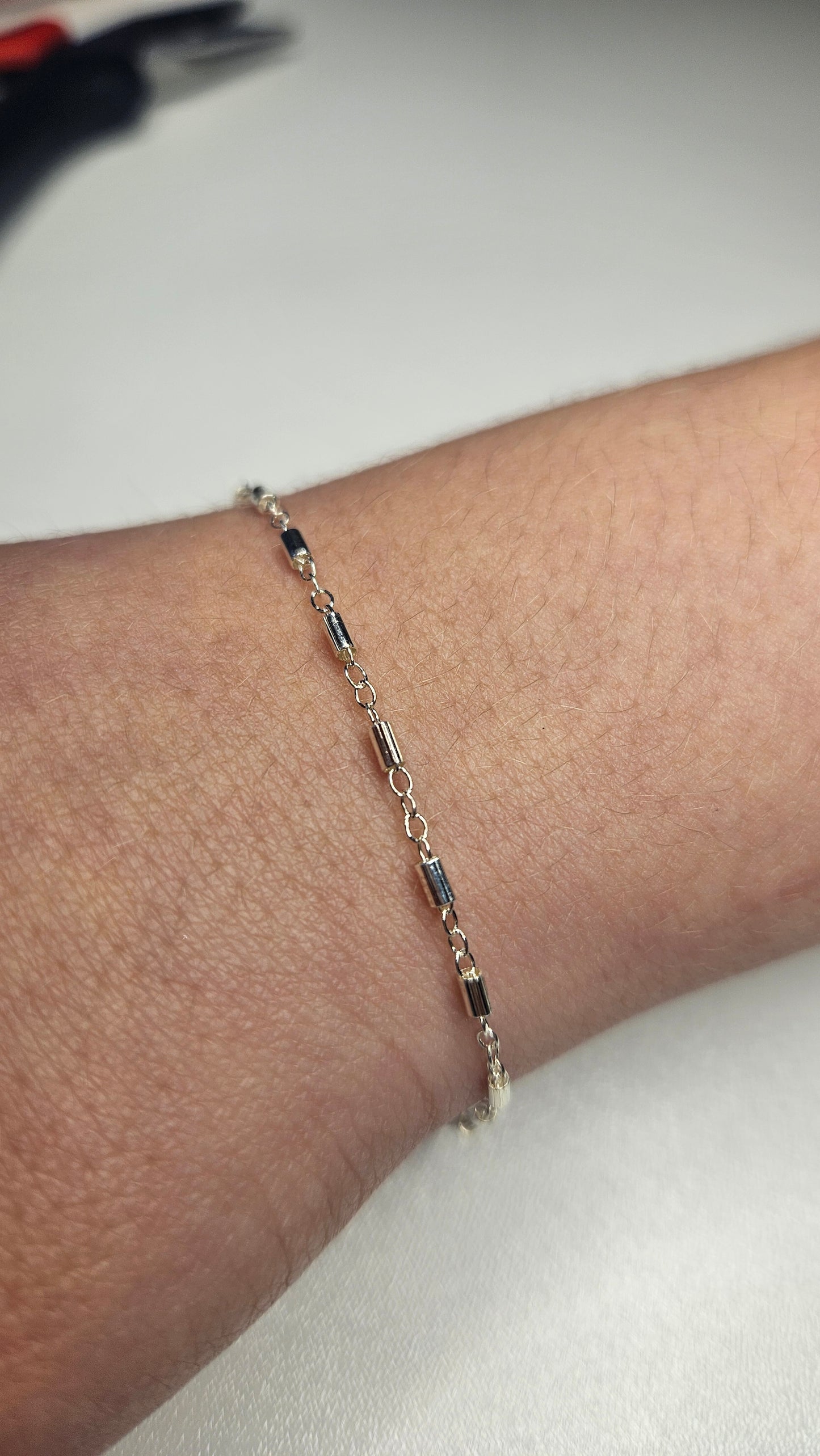 925 Sterling Silver Tube Chain - Z9SS